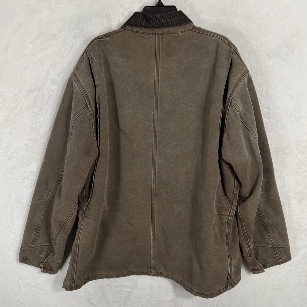 Vintage Carhartt Blanket Lined Chore Coat 2XL Brown Duck Canvas Work Jacket USA‎ - Picture 15 of 15